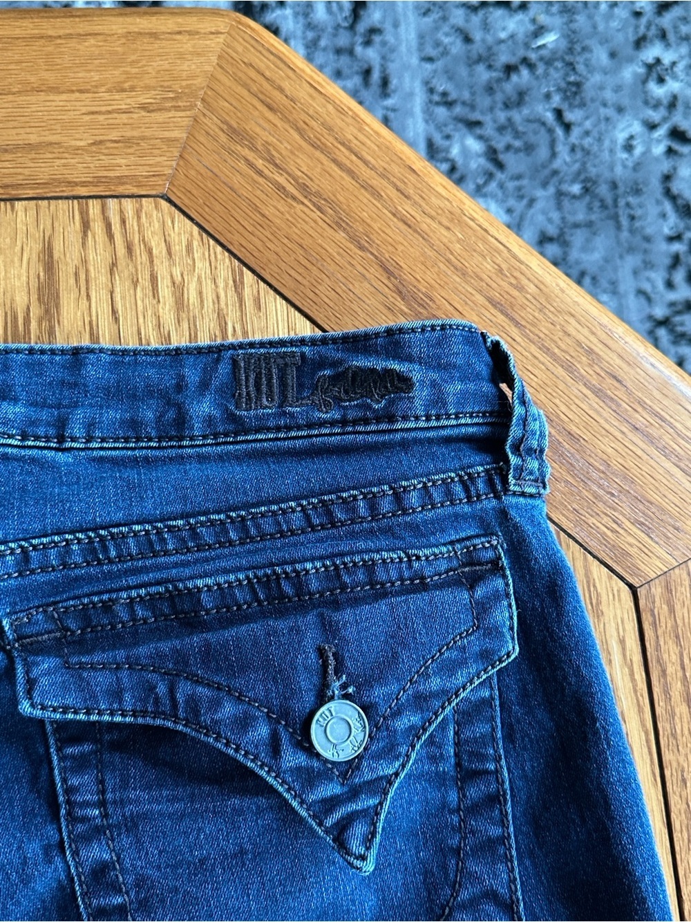 *KUT FROM THE KLOTH* Dark Blue Viv Toothpick Skinny Denim Jeans Size 12 - Picture 6 of 9